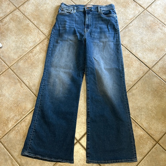 7 For All Mankind x Luxe Vintage Ultra High Rise Jo Wide Leg Jeans size 33 - Picture 2 of 9